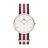 Daniel Wellington Classic Canterbury White Dial Two Tone NATO Strap Watch For Women - DW00100030 Buy Now By Daniel Wellington