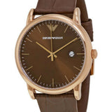 Emporio Armani Luigi Classic Brown Dial Brown Leather Strap Watch For Men - AR2503 Buy Now By Emporio Armani