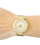 Guess Soho Champagne Dial Stainless Steel Mesh Bracelet Watch For Women - W0638L2 Buy Now By Guess