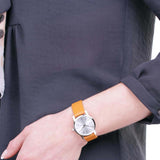 Calvin Klein City Silver Dial Light Brown Leather Strap Watch For Women- K2G23120 Buy Now By Calvin Klein