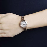 Emporio Armani Chiara Analog White Dial Rose Gold Steel Strap Watch For Women - AR7329 Buy Now By Emporio Armani