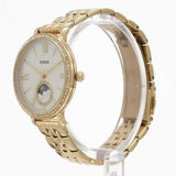 Fossil Jacqueline Moonphase Mother of Pearl Dial Gold Steel Strap Watch for Women - ES5167 Buy Now By Fossil