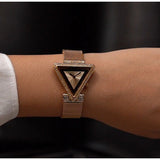 Guess Fame Diamonds Rose Gold Dial Rose Gold Mesh Bracelet Watch for Women - GW0508L3 Buy Now By Guess