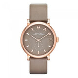 Marc Jacobs Baker Grey Dial Grey Leather Strap Watch for Women - MBM1266 Buy Now By Marc Jacobs