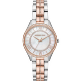Michael Kors Lauryn Mother of Pearl Dial Two Tone Steel Strap Watch For Women - MK3979 Buy Now By Michael Kors