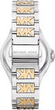 Michael Kors Lennox Three Hand Silver Dial Two Tone Steel Strap Watch For Women - MK7338 Authentic Buy Shop Now