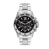 Michael Kors Everest Chronograph Black Dial Silver Steel Strap Watch For Women - MK5753 Buy Now By Michael Kors