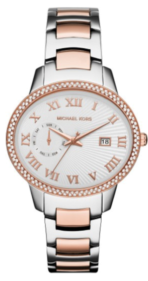Michael Kors Whitley Analog White Dial Two Tone Steel Strap Watch For Women - MK6228 Buy Now By Michael Kors
