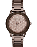 Michael Kors Kinley Brown Dial Brown Steel Strap Watch for Women - MK6245 Buy Now By Michael Kors