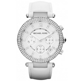 Michael Kors Parker White Dial White Leather Strap Watch for Women - MK2277 Buy Now By Michael Kors