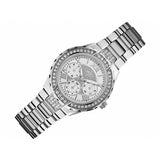 Guess Viva Quartz Silver Dial Silver Steel Strap Watch For Women - W0111l1 Buy Now By Guess