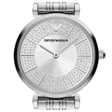 Emporio Armani Gianni T-Bar Quartz Silver Dial Silver Steel Strap Watch For Women - AR11445 Buy Now By Emporio Armani