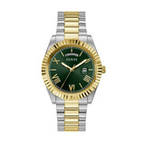 Guess Connoisseur Green Dial Two Tone Steel Strap Watch for Men - GW0265G8 Buy Now By Guess