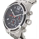 Guess Circuit Chronograph Black Dial Silver Steel Strap Watch For Men - W0968G1 Buy Now By Guess