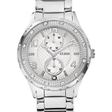 Guess Siren White Dial Silver Steel Strap Watch for Women - W0442L1 Buy Now By Guess