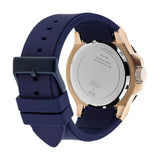 Guess Rigor Blue Dial Blue Silicone Strap Watch For Men - W0247G3 Buy Now By Guess
