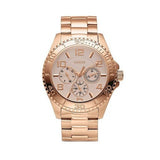 Guess BFF Multifunction Rose Gold Dial Rose Gold Steel Strap Watch for Women - W0231L4 Buy Now By Guess