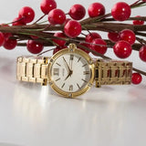 Guess Park Ave South Analog White Dial Gold Steel Strap Watch For Women - W0767L2 Buy Now By Guess