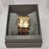 Guess Mod Heavy Metal Gold Dial Gold Steel Strap Watch For Women - W1117L2 Buy Now By Guess