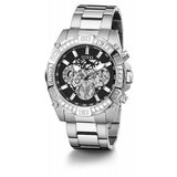 Guess Trophy Chronograph Diamonds Black Dial Silver Steel Strap Watch for Men - GW0390G1 Buy Now By Guess