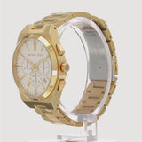 Michael Kors Lennox Chronograph White Dial Gold Steel Strap Watch For Men - MK9120 Buy Now By Michael Kors