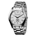 Emporio Armani Classic Quartz Silver Dial Silver Steel Strap Watch For Men - AR0647 Buy Now By Emporio Armani