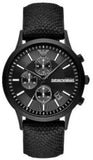 Emporio Armani Renato Chronograph Black Dial Black Nylon Strap Watch For Men - AR11457 Buy Now By Emporio Armani
