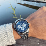 Hugo Boss Chronograph Blue Dial Silver Steel Strap Watch for Men - 1513630 Buy Now By Hugo Boss