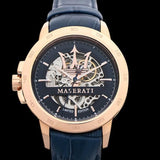 Maserati Automatic Blue Dial Blue Leather Strap Watch For Men - R8821119005 Buy Now By Maserati