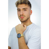 Maserati SFIDA Analog Blue Dial Gold Stainless Steel Watch For Men - R8873640008 Buy Now By Maserati