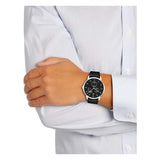 Tommy Hilfiger Brad Chronograph Black Dial Black Leather Strap Watch For Men - 1710391 Buy Now By Tommy Hilfiger