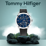 Tommy Hilfiger Henry Chronograph Blue Dial Brown Leather Strap Watch For Men -1710476 Buy Now By Tommy Hilfiger