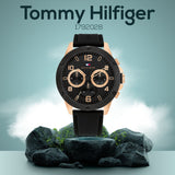 Tommy Hilfiger Blaze Multifunction Black Dial Black Rubber Strap Watch For Men - 1792028 Buy Now By Tommy Hilfiger