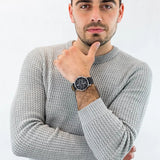 Tommy Hilfiger Kyle Quartz Black Dial Black Leather Strap Watch for Men - 1791630 Buy Now By Tommy Hilfiger