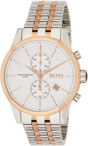 Hugo Boss Jet Silver Dial Two Tone Steel Strap Watch for Men - 1513385 Buy Now By Hugo Boss