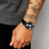 Hugo Boss Jet Blue Dial Black Leather Strap Watch for Men - 1513283 Buy Now By Hugo Boss