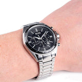Hugo Boss Driver Chronograph Black Dial Silver Steel Strap Watch For Men - 1513080 Buy Now By Hugo Boss
