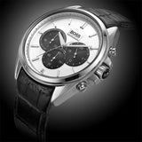 Hugo Boss Casual Chronograph Silver Dial Black Leather Strap Watch For Men - HB1512880 Buy Now By Hugo Boss