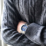 Hugo Boss Ikon Blue Dial Silver Steel Strap Watch for Men - 1512963 Buy Now By Hugo Boss