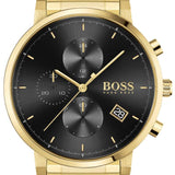 Hugo Boss Integrity Chronograph Grey Dial Gold Steel Strap Watch for Men - 1513781 Buy Now By Hugo Boss