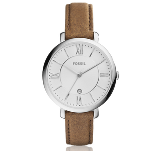 Fossil Jacqueline White Dial Brown Leather Strap Watch for Women - ES3708 Buy Now By Fossil