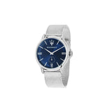 Maserati Epoca Blue Dial Silver Mesh Bracelet Watch For Men - R8853118006 Buy Now By Maserati