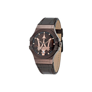 Maserati Potenza Brown Dial Brown Leather Strap Watch For Men - R8851108011 Buy Now By Maserati