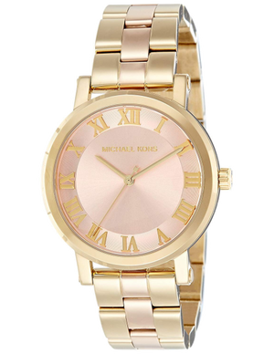 Michael Kors Norie Gold Dial Two Tone Steel Strap Watch for Women - MK3586 Buy Now By Michael Kors