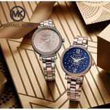 Michael Kors Sofie Analog Quartz Blue Dial Rose Gold Steel Strap Watch For Women - MK3971 Buy Now By Michael Kors