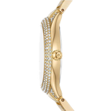 Michael Kors Sylvia Mother Of Pearl Dial Gold Steel Strap Watch For Women - MK4655 Buy Now By Michael Kors