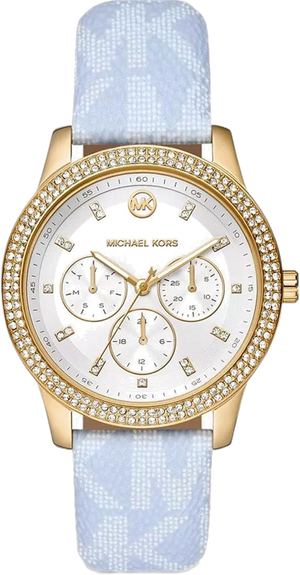 Michael Kors Tibby Multifunction White Dial Blue Leather Strap Watch For Women - MK2965 Buy Now By Michael Kors
