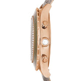 Swarovski Octea Chrono Grey Dial Grey Leather Strap Watch for Women - 5671153 Buy Now By Swarovski