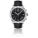 Tissot PR 100 Sport Quartz Chronograph Black Dial Black Leather Strap Watch For Men - T101.617.16.051.00 Buy Now By Tissot