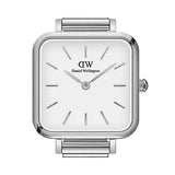 Daniel Wellington Quadro Studio White Dial Silver Mesh Bracelet Watch For Women - DW00100521 Buy Now By Daniel Wellington